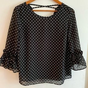 Polka dot blouse
